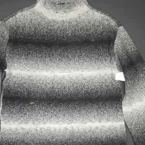 Ellen Tracy Men's Black and Gray Turtleneck Sweater